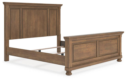 Vandenmore  Panel Bed With Mirrored Dresser And Nightstand