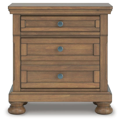 Vandenmore  Panel Bed With Mirrored Dresser And Nightstand