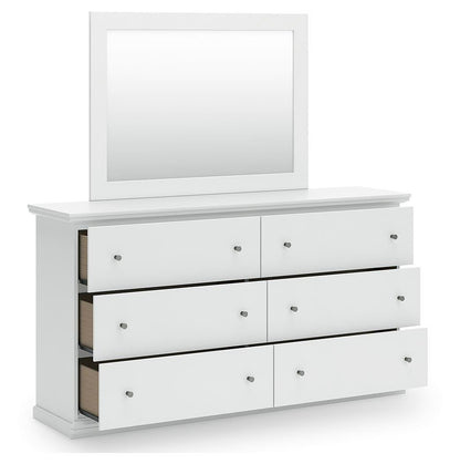 Bostwick Shoals  Panel Bed, Dresser And Mirror