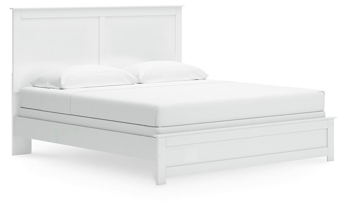 Bostwick Shoals  Panel Bed, Dresser And Mirror