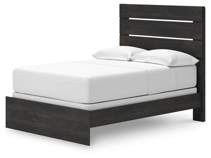 Delmorta  Panel Bed, Dresser And Mirror