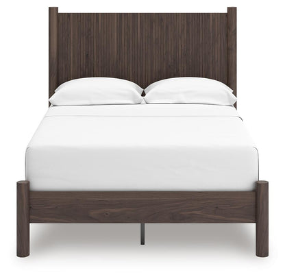 Cadmori  Panel Platform Bed, Dresser And Mirror