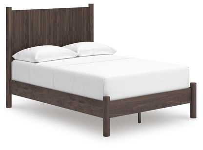 Cadmori  Panel Platform Bed, Dresser And Mirror