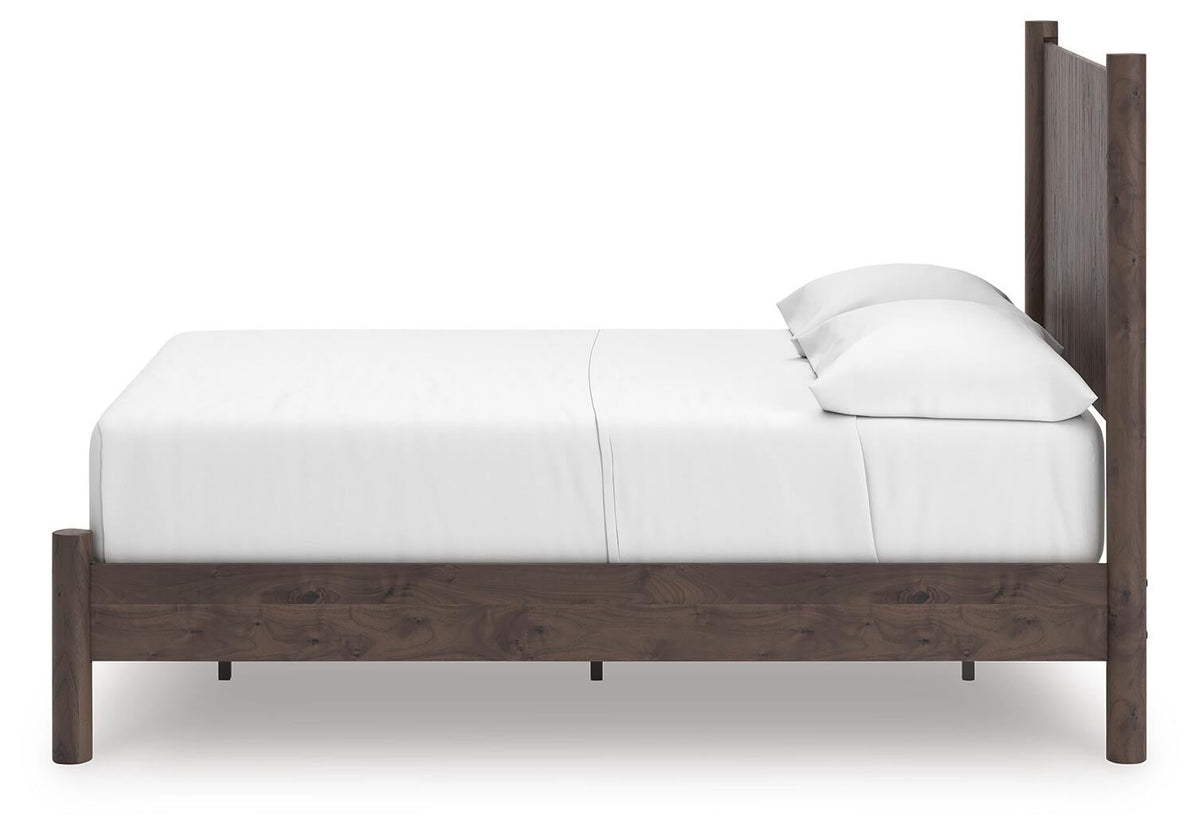 Cadmori  Panel Platform Bed, Dresser And Mirror
