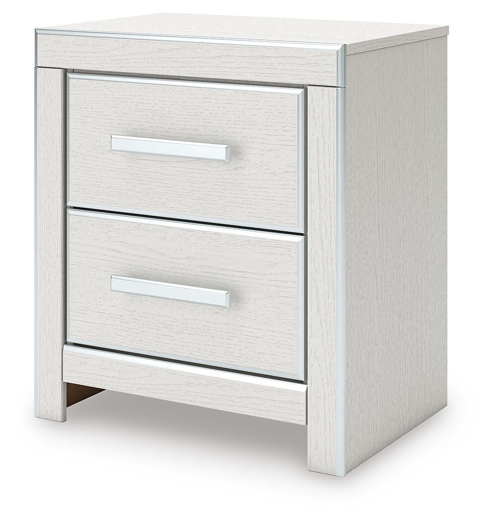 Birmonton  Upholstered Panel Platform Storage Bed, Dresser, Mirror And Nightstand