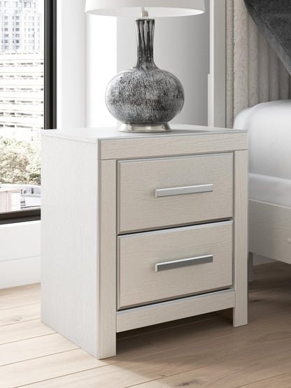 Birmonton  Upholstered Panel Platform Storage Bed, Dresser, Mirror And Nightstand