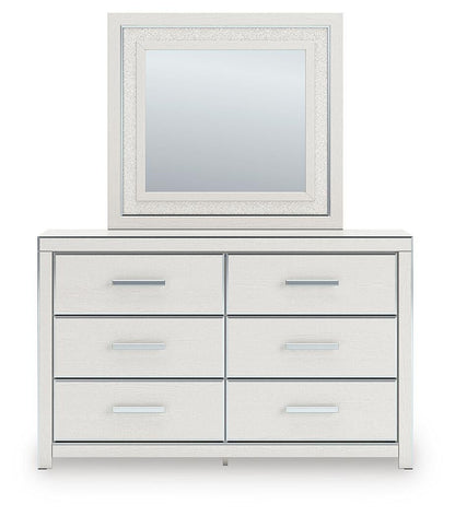 Birmonton  Upholstered Bed, Dresser, Mirror And Nightstand