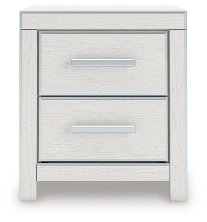 Birmonton  Upholstered Bed, Dresser, Mirror And Nightstand