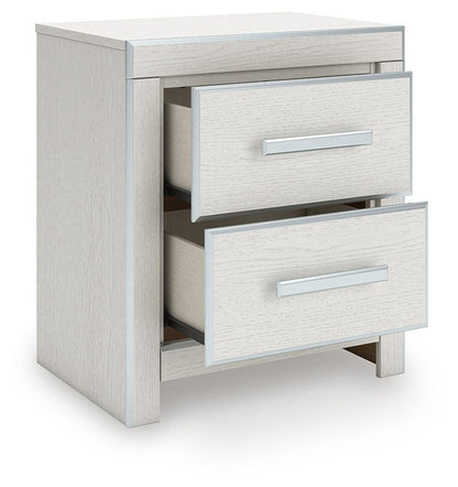 Birmonton  Upholstered Bed, Dresser, Mirror And Nightstand