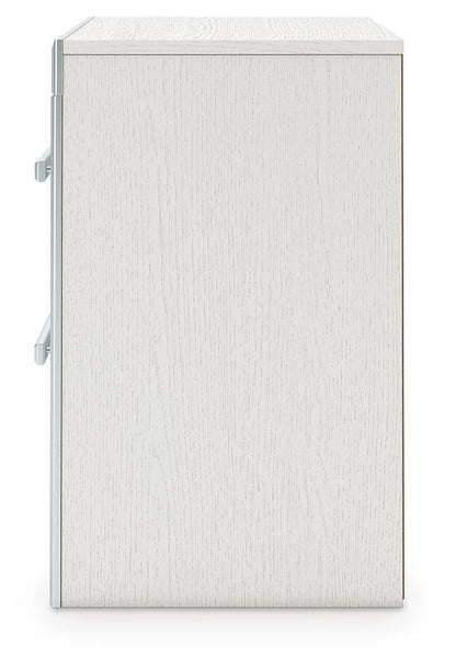 Birmonton  Upholstered Bed, Dresser, Mirror And Nightstand