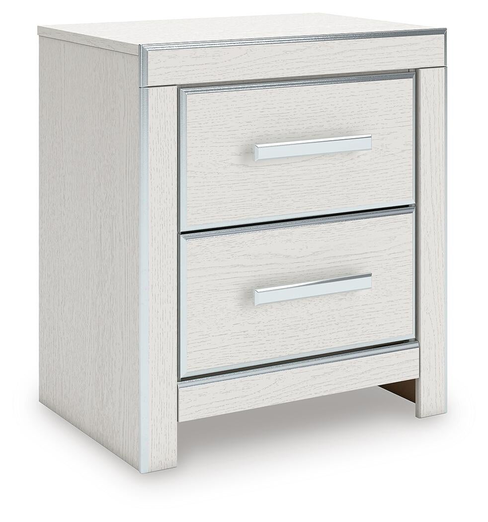 Birmonton  Upholstered Panel Platform Storage Bed, Dresser, Mirror And Nightstand