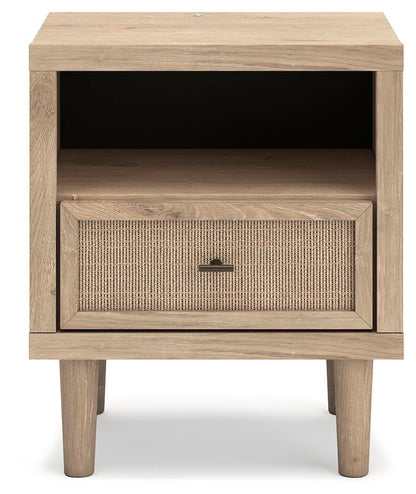 Cielden  Upholstered Bed With Roll Slats, Dresser, Mirror And Nightstand