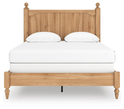 Galletyn  Panel Bed With Mirrored Dresser