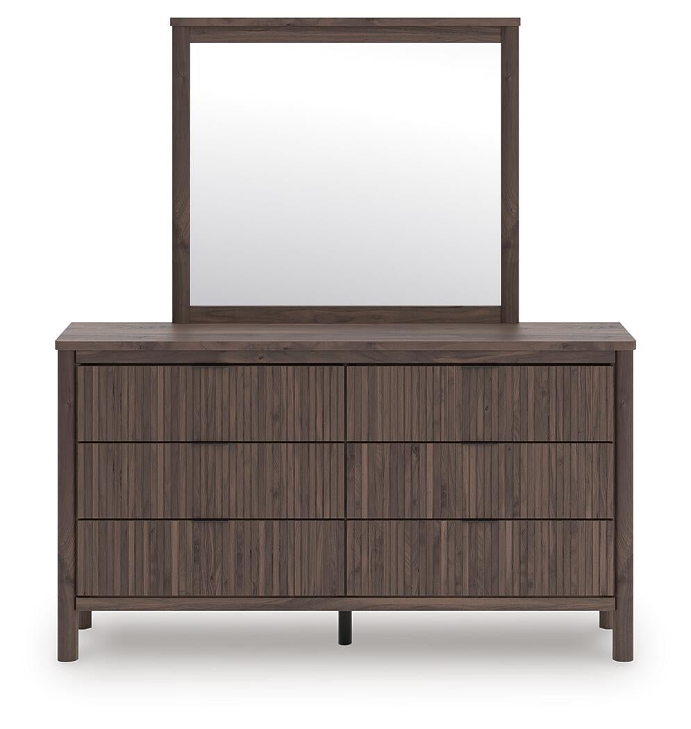 Cadmori  Panel Platform Bed, Dresser, Mirror And Nightstand