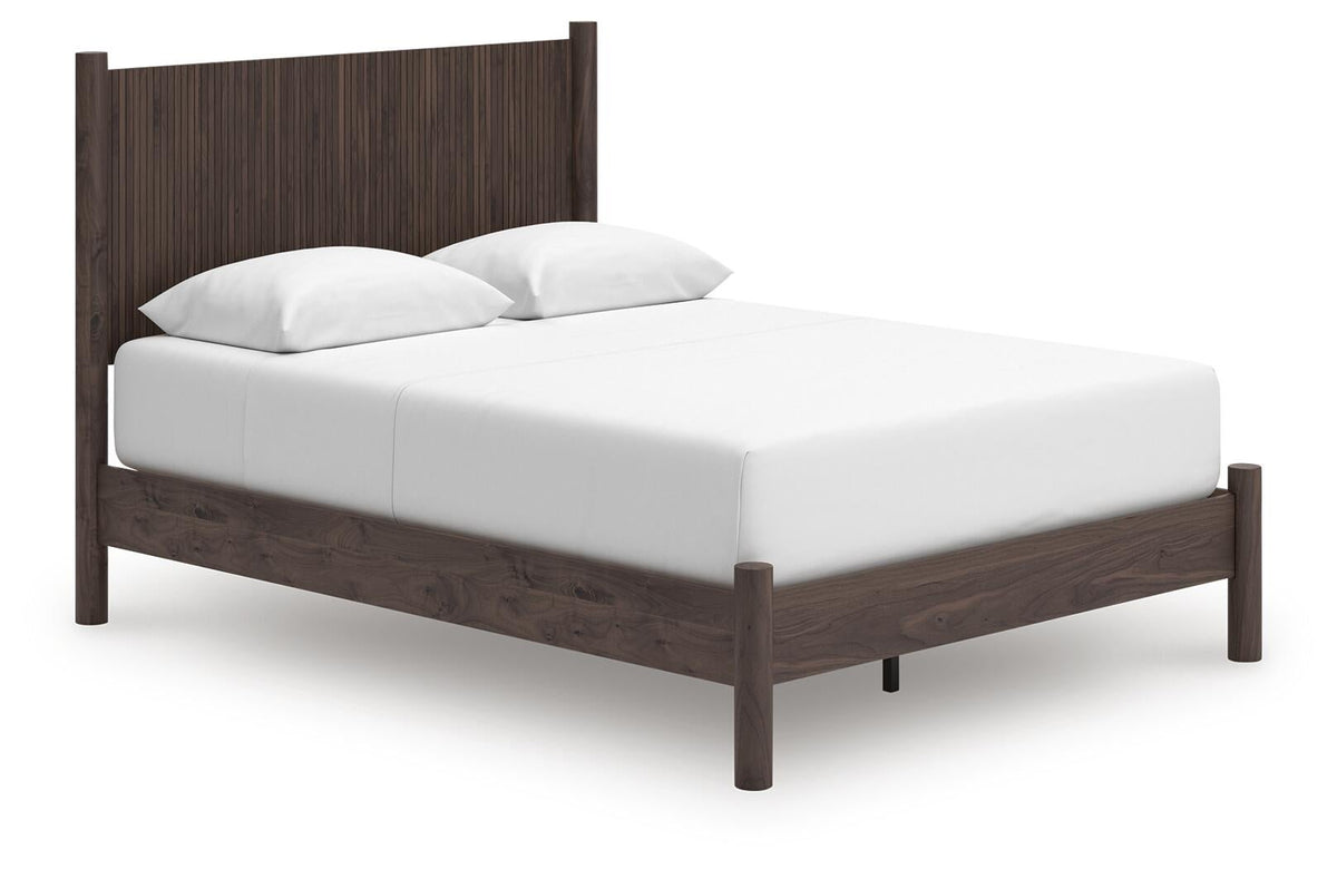 Cadmori  Panel Platform Bed, Dresser, Mirror And Nightstand
