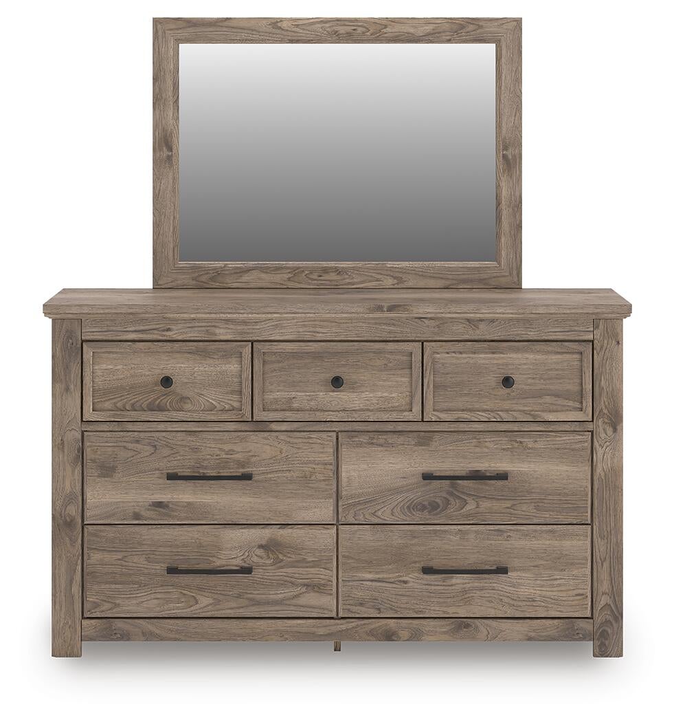 Keithland  Poster Bed, Dresser, Mirror And Nightstand