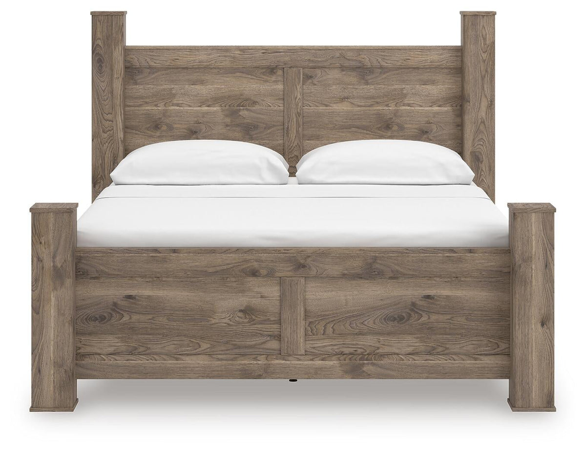 Keithland  Poster Bed, Dresser, Mirror And Nightstand