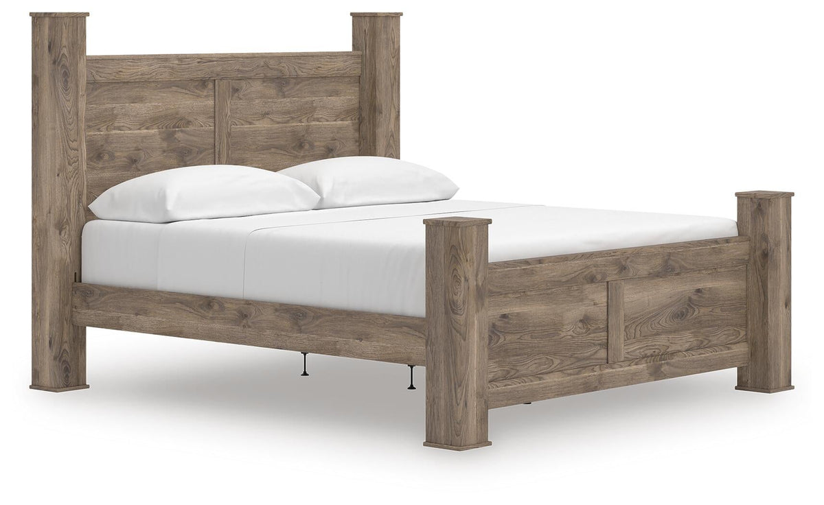 Keithland  Poster Bed, Dresser, Mirror And Nightstand
