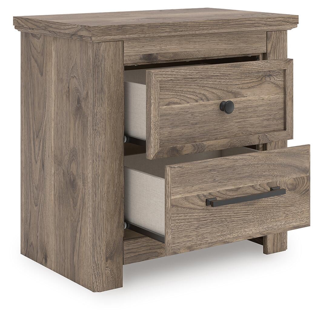 Keithland  Poster Bed With Mirrored Dresser And Nightstand