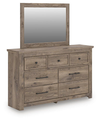 Keithland  Panel Bed With Mirrored Dresser And Nightstand