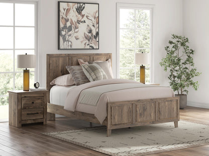 Keithland  Panel Bed With Mirrored Dresser And Nightstand