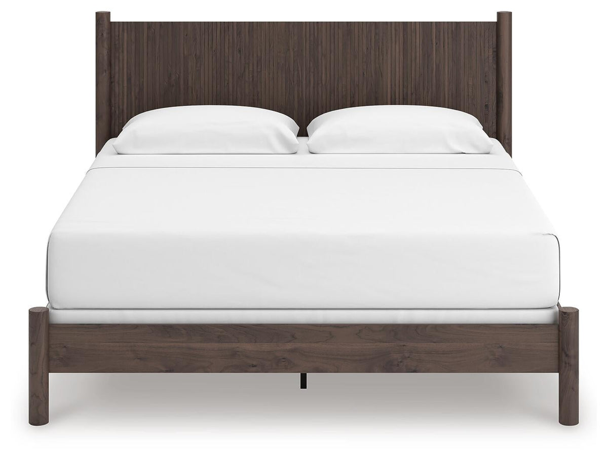 Cadmori  Panel Bed, Dresser And Mirror
