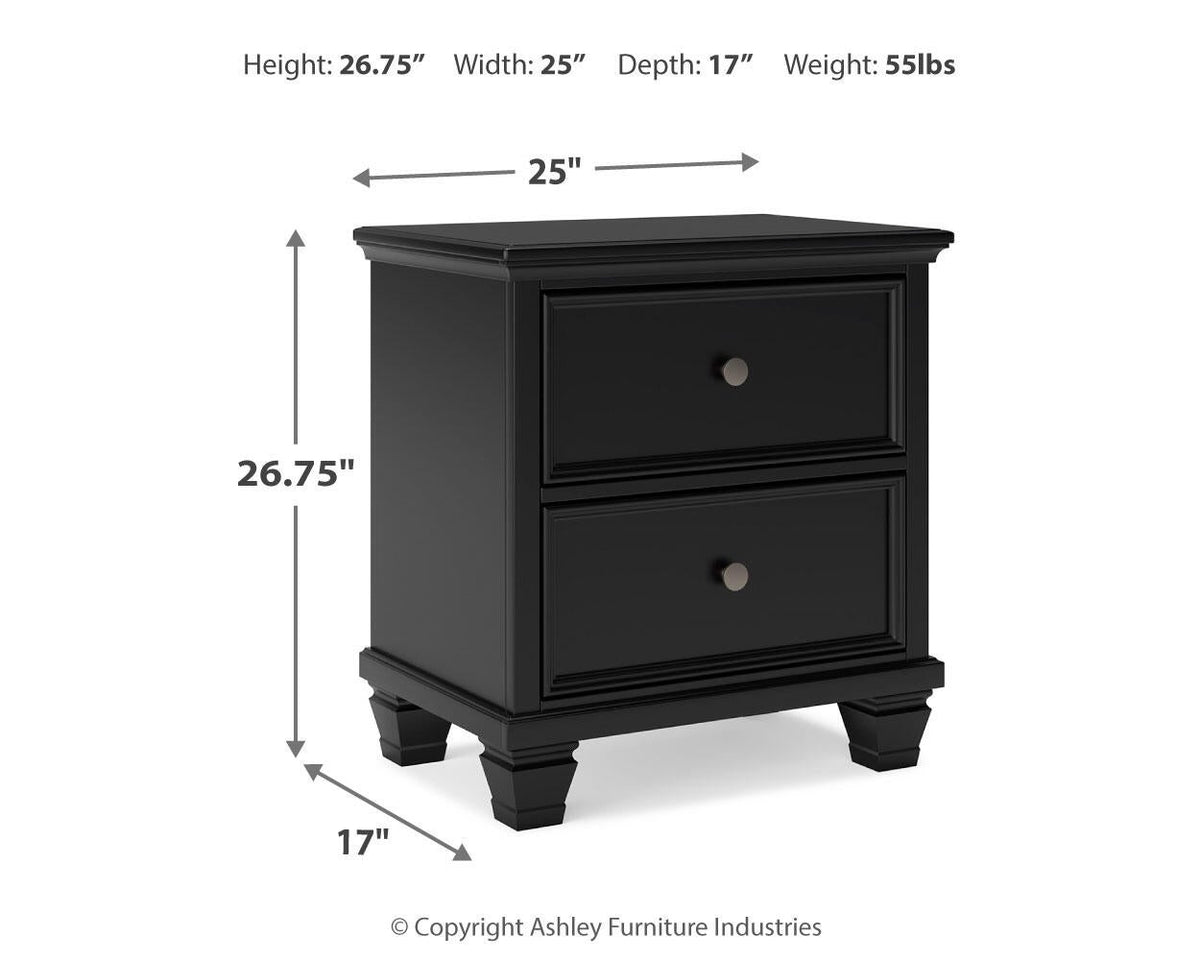 Lanolee  Panel Storage Bed, Dresser, Mirror And Nightstand
