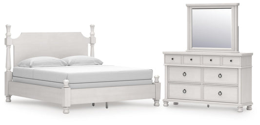 Chadworth California  Poster Bed, Dresser And Mirror
