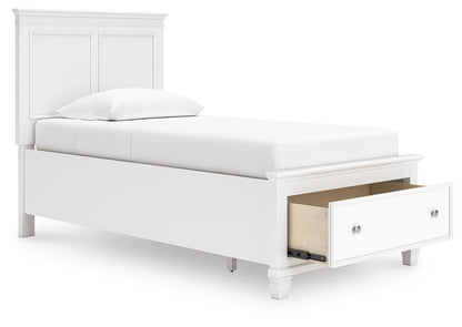 Fortman  Panel Storage Bed, Dresser And Mirror
