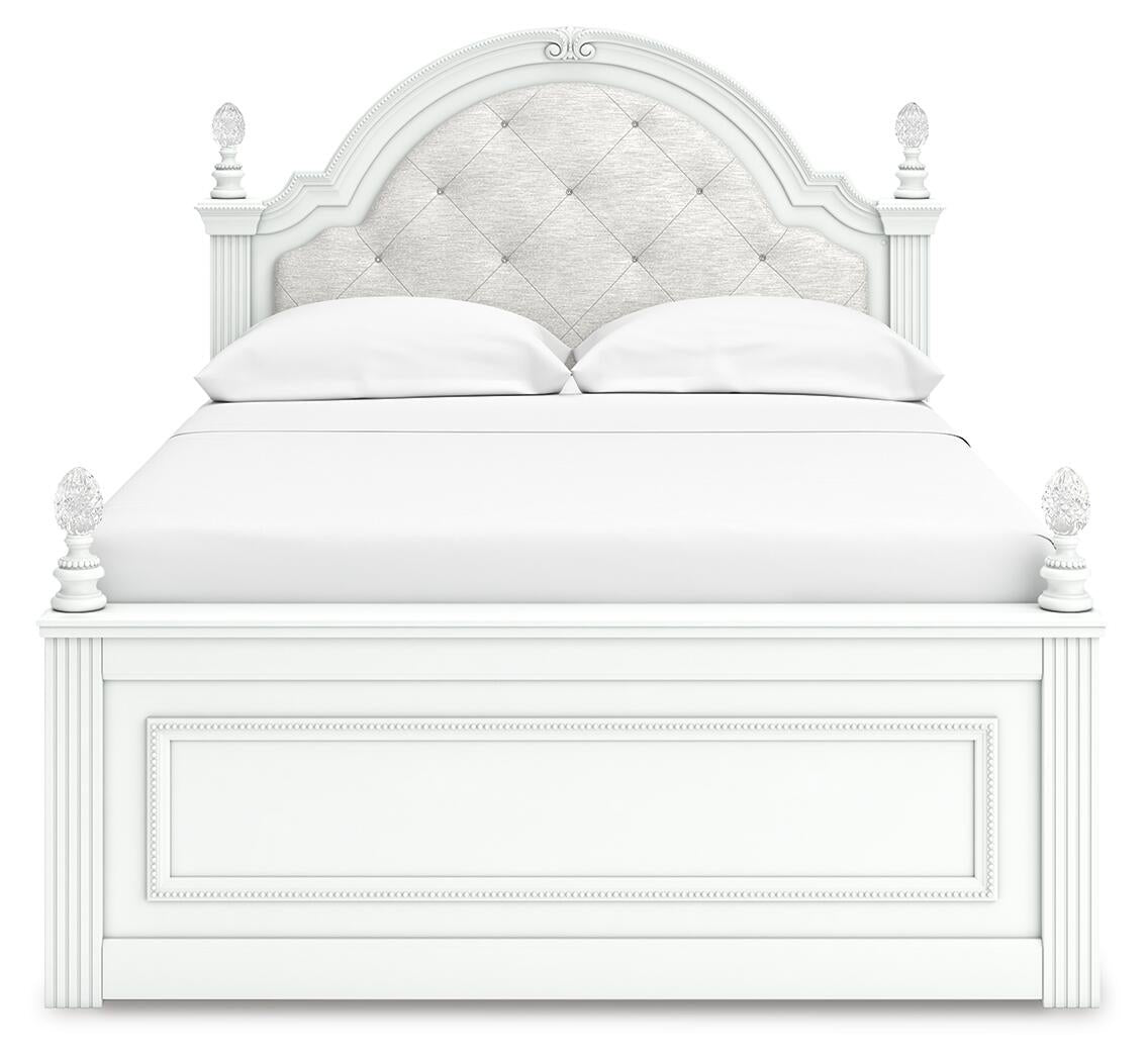 Maylilly  Upholstered Panel Storage Bed, Dresser, Mirror And Nightstand