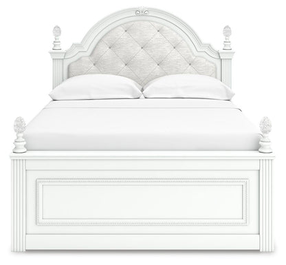 Maylilly  Upholstered Panel Storage Bed, Dresser, Mirror And Nightstand