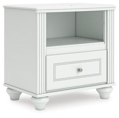 Maylilly  Upholstered Panel Storage Bed, Dresser, Mirror And Nightstand