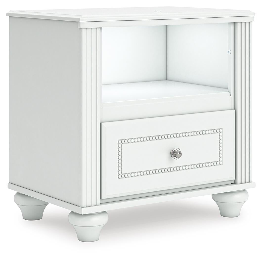 Maylilly  Upholstered Panel Storage Bed, Dresser, Mirror And Nightstand