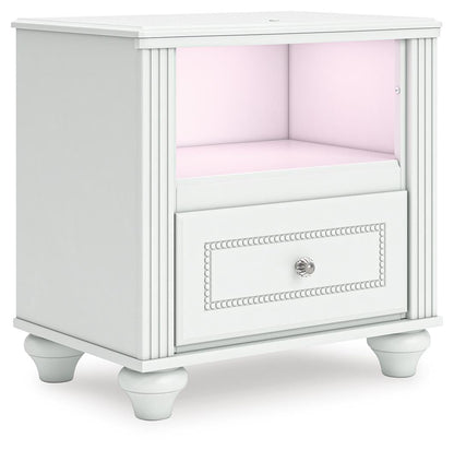 Maylilly  Upholstered Panel Storage Bed, Dresser, Mirror And Nightstand
