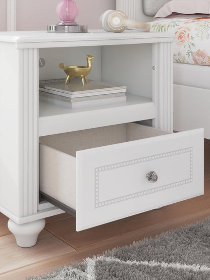 Maylilly  Upholstered Panel Storage Bed, Dresser, Mirror And Nightstand