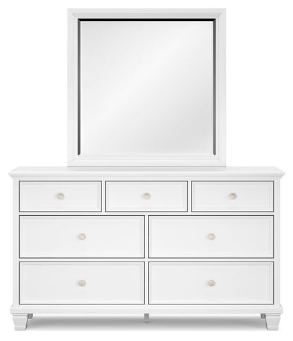 Fortman  Panel Storage Bed, Dresser And Mirror