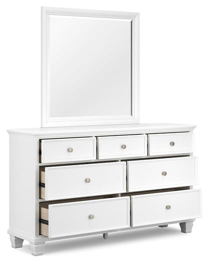 Fortman  Panel Storage Bed, Dresser And Mirror