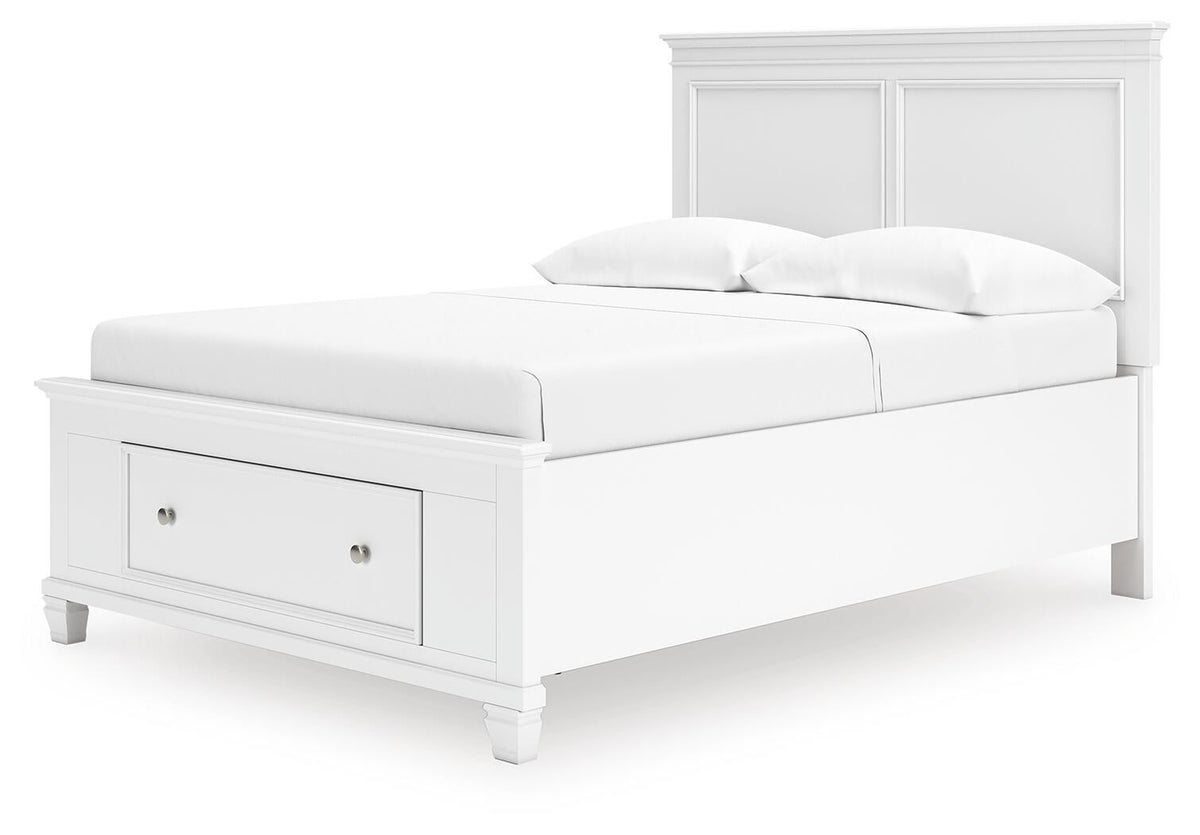 Fortman  Panel Storage Bed, Dresser And Mirror
