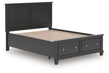 Lanolee  Panel Storage Bed, Dresser And Mirror
