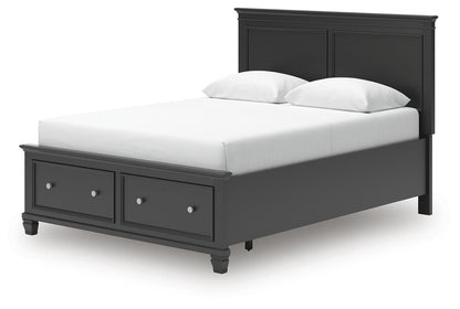 Lanolee  Panel Storage Bed, Dresser And Mirror