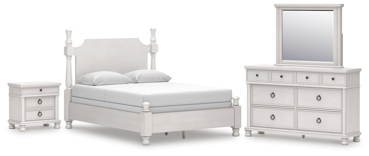 Chadworth  Poster Bed, Dresser, Mirror And Nightstand
