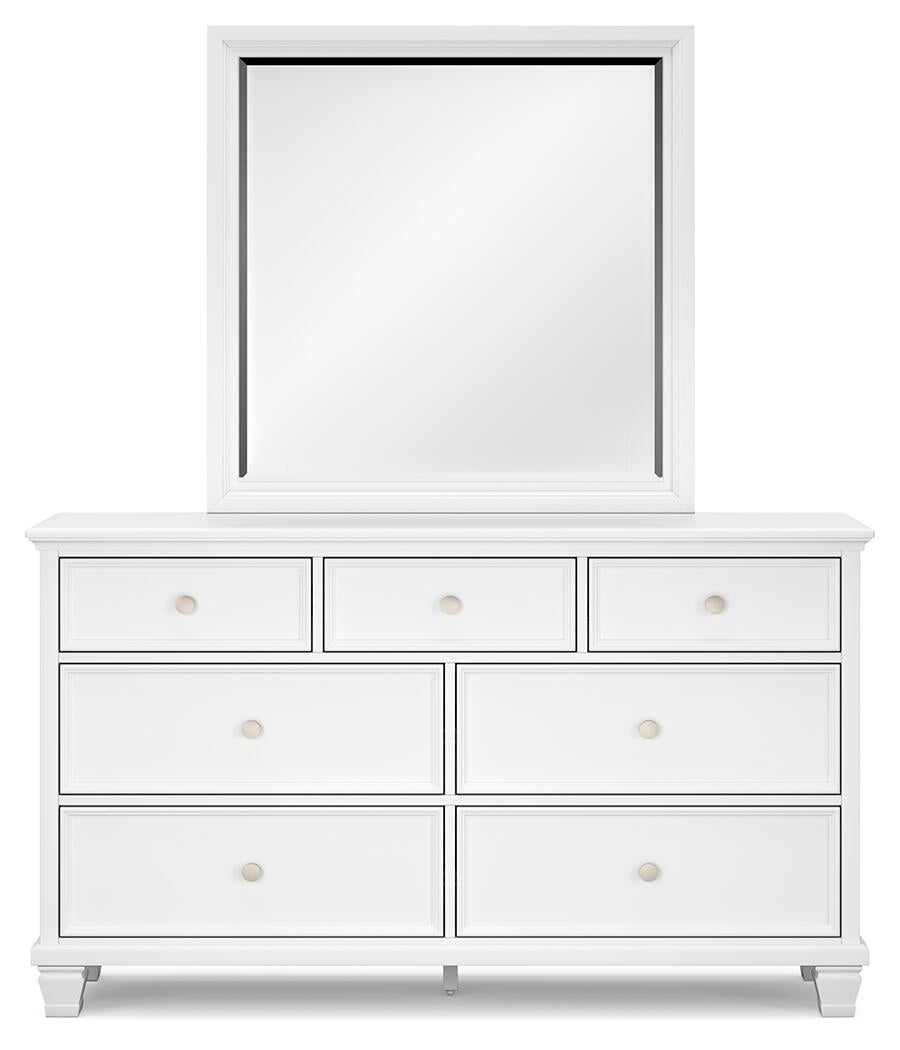 Fortman California  Panel Storage Bed, Dresser And Mirror