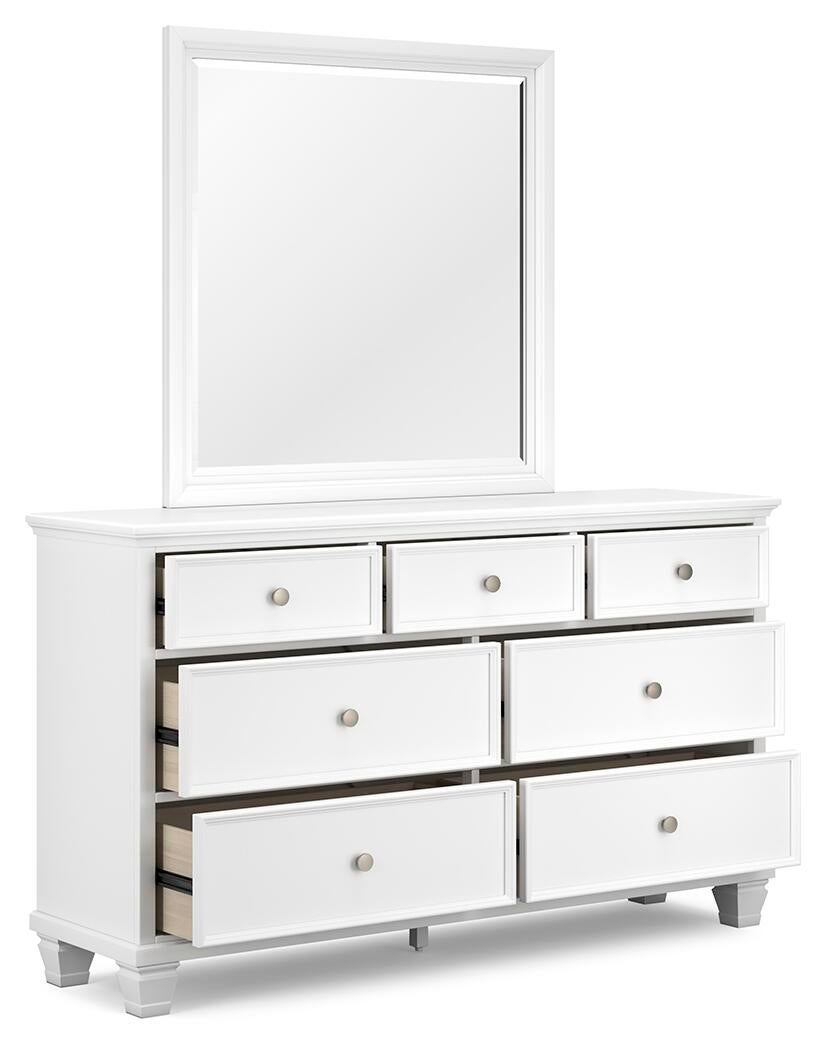 Fortman California  Panel Storage Bed, Dresser And Mirror