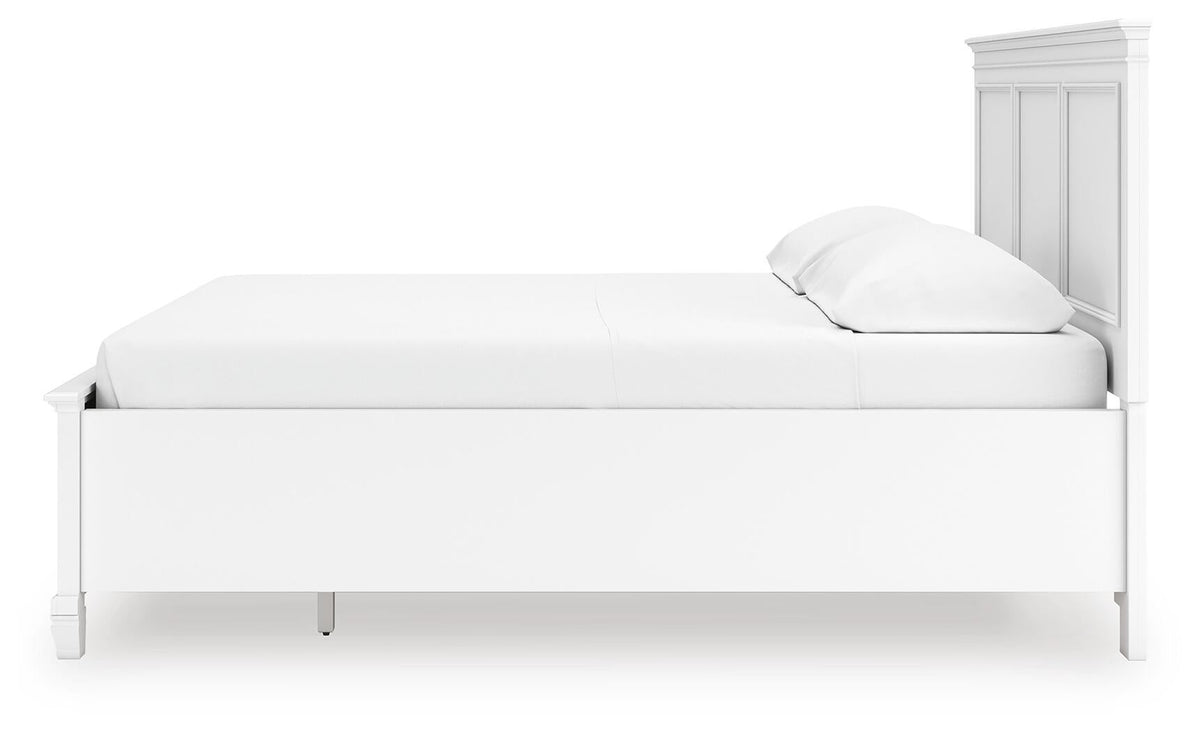 Fortman California  Panel Storage Bed, Dresser And Mirror
