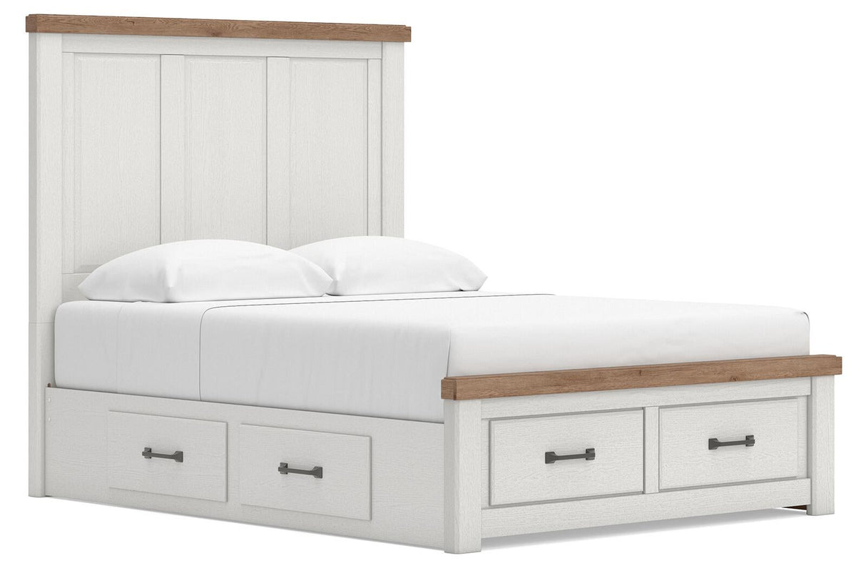 Savonport  Panel Storage Bed, Dresser And Mirror