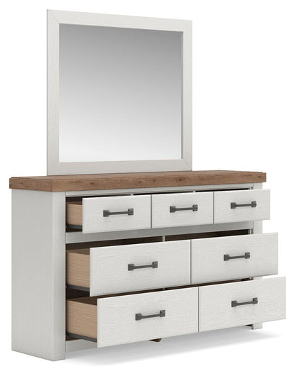 Savonport  Panel Storage Bed, Dresser And Mirror