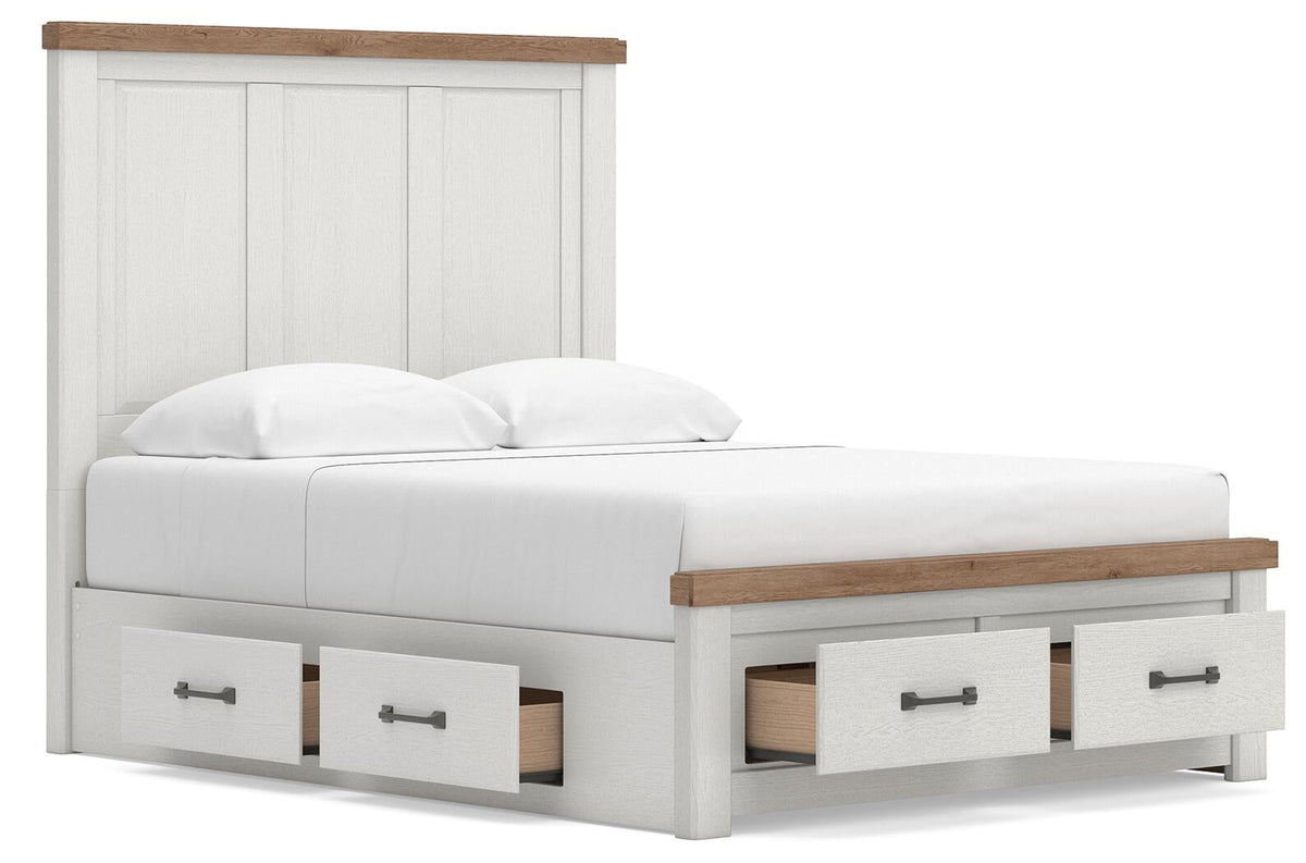 Savonport  Panel Storage Bed. Dresser, Mirror And Nightstand