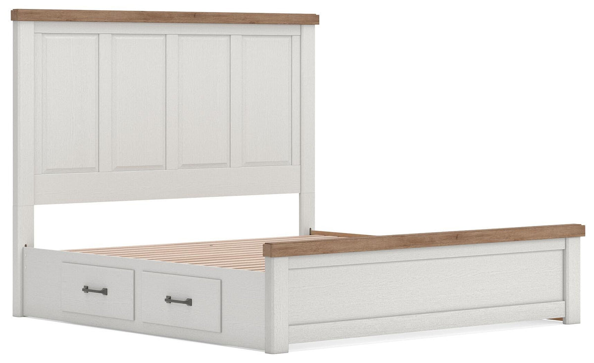 Savonport  Panel Bed With Storage, Dresser And Mirror