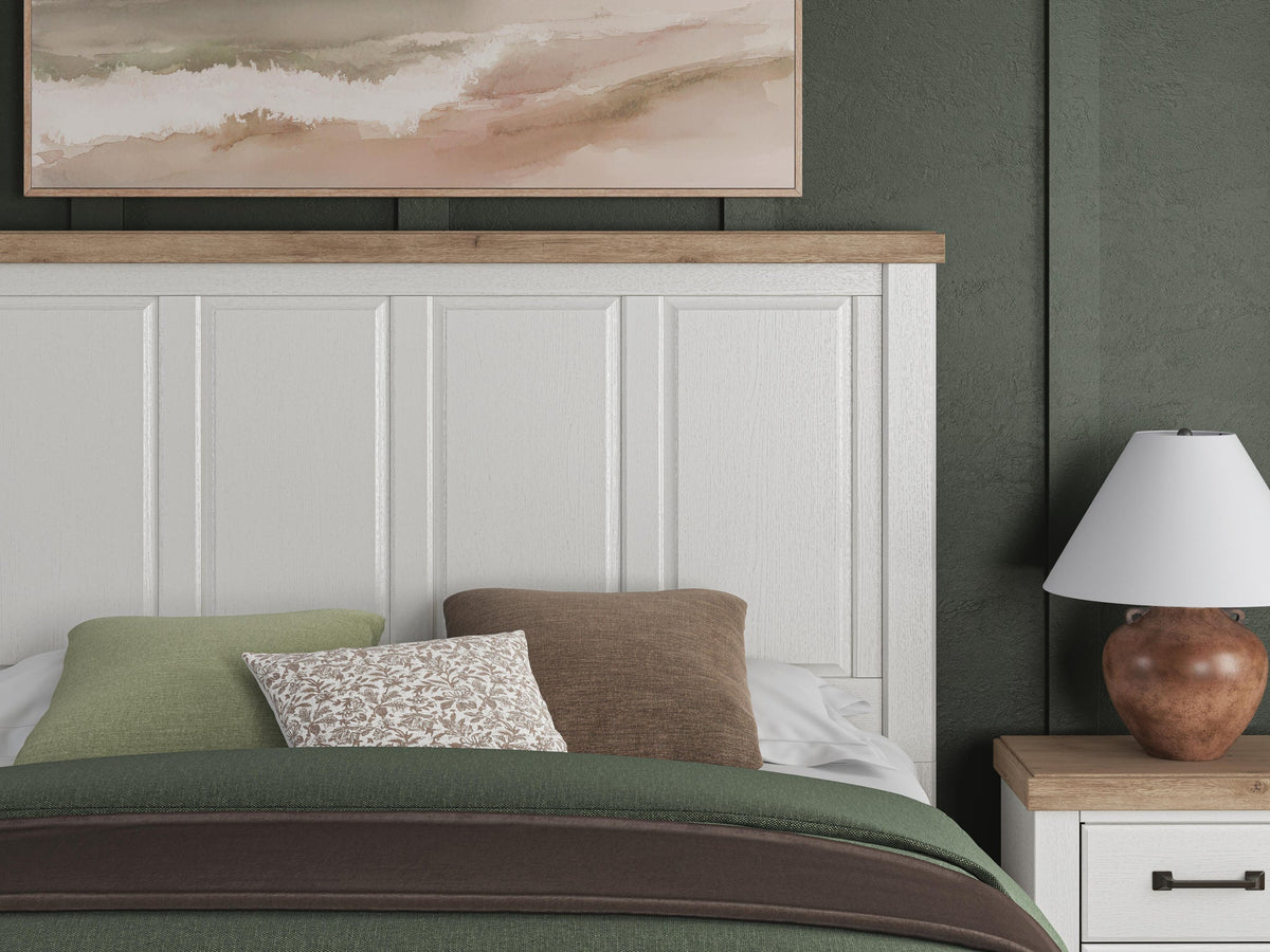 Savonport  Panel Bed With Storage, Dresser And Mirror