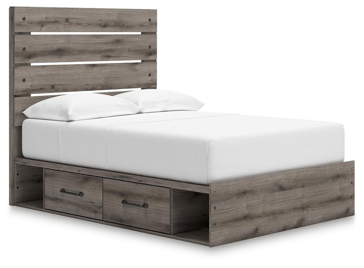 Urbanoore  Panel Bed With Storage, Dresser And Mirror